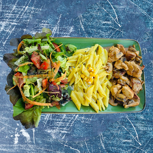 Gegrilltes Hähnchen mit Cordon Bleu-Sauce
