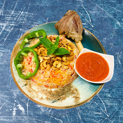 Mandi Reis mit Lammfleisch