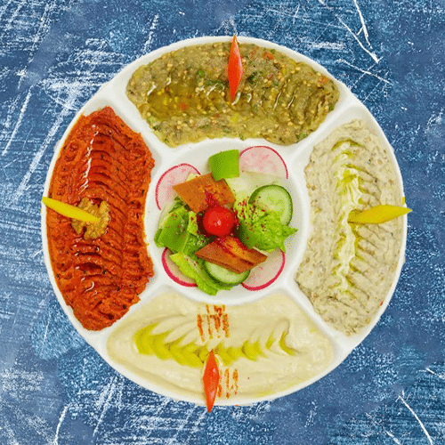 Vegetarischer Vorspeisen-Teller