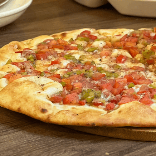 Manakish Tomaten und Zwiebeln