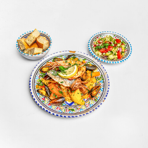 Gedämpfter Couscous a la Maison Bleue