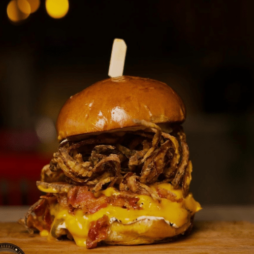 Longhorns-Cheesy-Bacon Burger