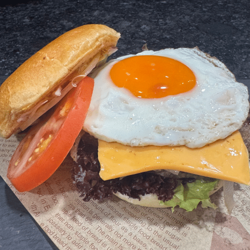 Ei-loveyou Burger mit Käse