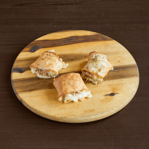 Pizzabrötchen Hähnchen Mais Peperoni Gouda