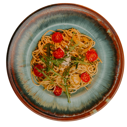 Lunch Time Pasta Aglio Olio e Peperoncini (scharf)