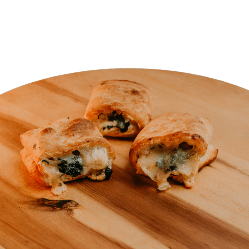 Pizzabrötchen Spinat Gouda Hirtenkäse