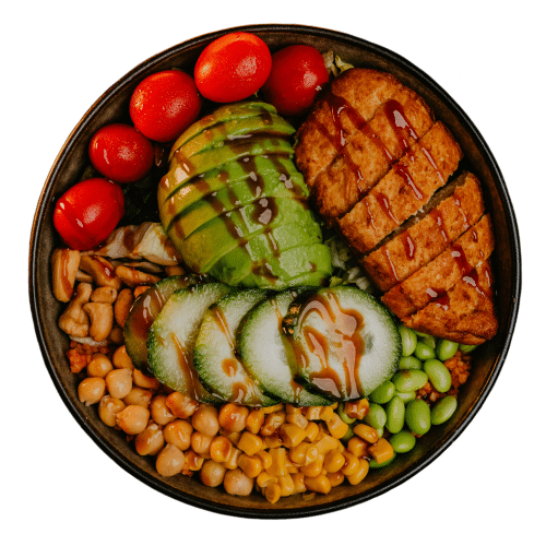 Vegane Hähnchen Bowl