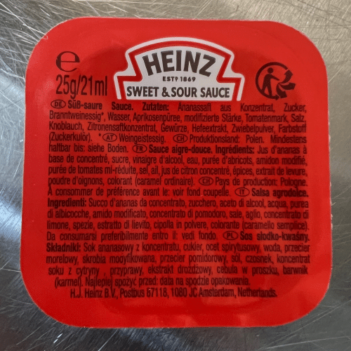 Heinz Sweet&Sour Sauce 25g/21ml