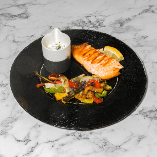 Gegrillter Lachs