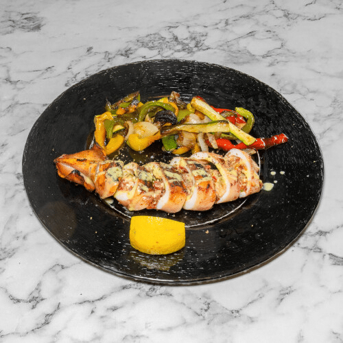 Tintenfisch vom Grill nach Santorini Art