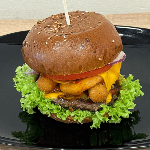 Mozzabomb Burger Menü