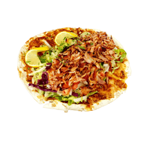 Lahmacun mit Hähnchen Döner