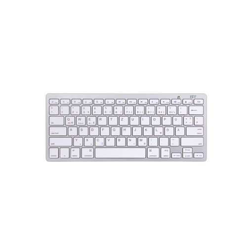 ISY IBK-1000, Tastatur, Sonstiges, kabellos, Weiß/Silber 2678199