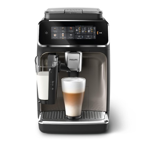 PHILIPS EP3347/90 Serie 3300 LatteGo 5 Kaffeespezialitäten Kaffeevollautomat Matt-Schwarz, Silber-lackierte Arena, 2890073