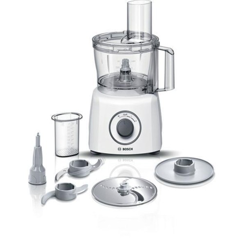 BOSCH MCM3100W Kompaktküchenmaschine Weiß (Rührschüsselkapazität: 2,3 l, 800 Watt) 2021139