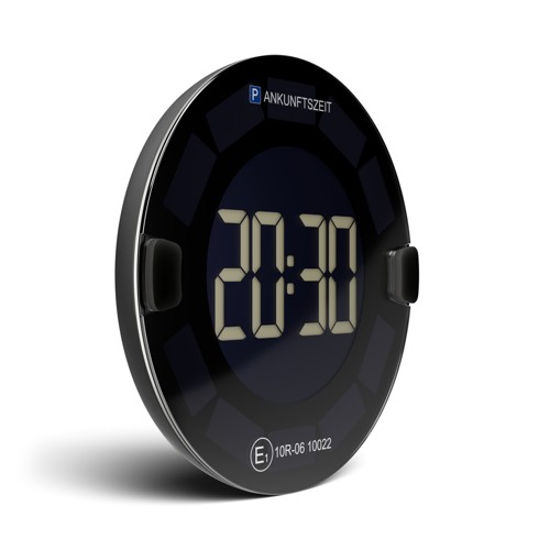 OOONO Elektronische solarbetriebene Parkscheibe Schwarz 2986675