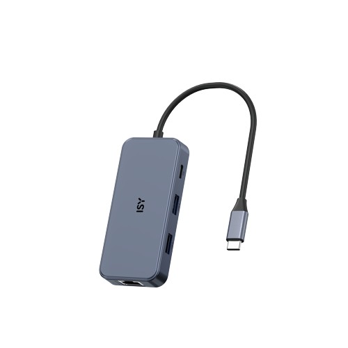 ISY IAD-1033 7-in-1 USB C Multiport-Adapter, Silber 2918350