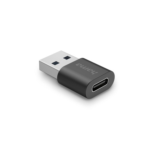 HAMA USB-A auf USB-C Adapter, Schwarz 2951199