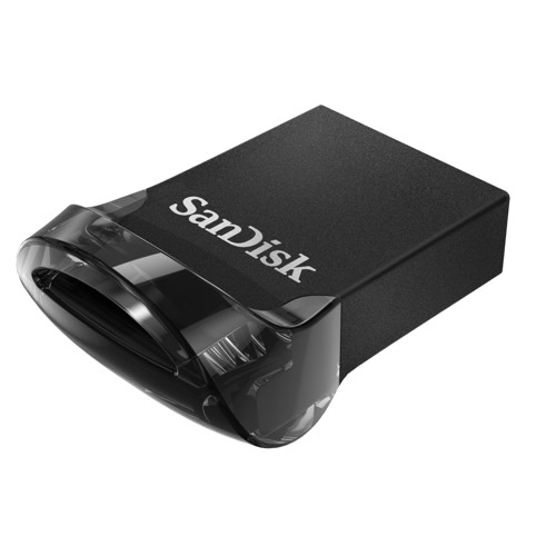 SANDISK Ultra® Fit USB Flash-Laufwerk, 64 GB, 130 MB/s, Schwarz 2383250