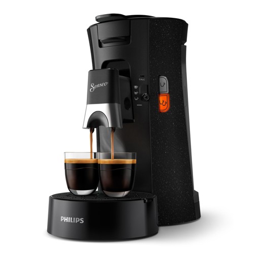 PHILIPS SENSEO® CSA240/20 Select mit Kaffeestärkewahl und Memo-Funktion, 0.9L Wassertank, Padmaschine, Schwarz 2712916