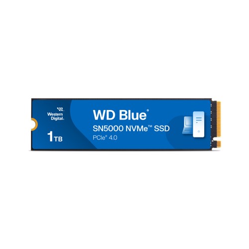 WD. Blue® SN5000 NVMe™ PCIe® Gen4, 5.150 MB/s Lesen, 4.900 Schreiben, 600 TBW SSD, 1 TB SSD M.2 via PCIe, intern 2968916