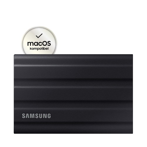 SAMSUNG Portable SSD T7 Shield PC/Mac Festplatte, 4 TB SSD, extern, Schwarz 2852484