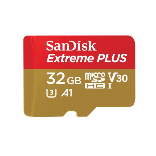 SANDISK Extreme Plus, Micro-SDHC Speicherkarte, 32 GB, 100 MB/s 2703139