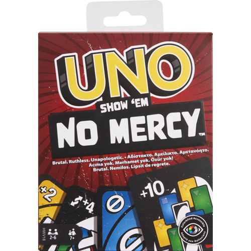 MATTEL GAMES HWV 18 UNO No Mercy Kartenspiel Mehrfarbig 2931868