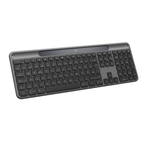 LOGITECH Signature Slim Solar+, Tastatur, kabellos, Graphite 3010841