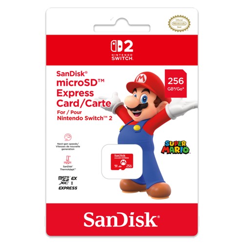 NINTENDO Sandisk Micro SD Express, Speicherkarte, Rot 2989524