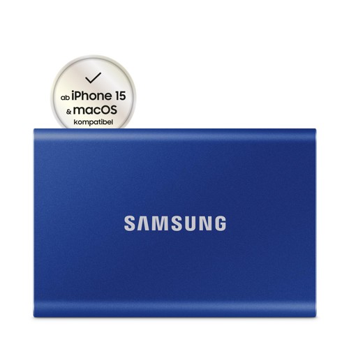 SAMSUNG Portable SSD T7 PC/Mac Festplatte, 2 TB SSD, extern, Indigo blue 2654446