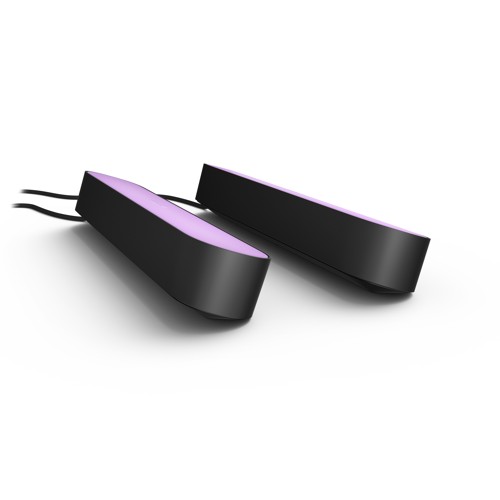 PHILIPS Hue White and Color Ambiance Play Lightbar Doppelpack, dimmbar, bis zu 16 Millionen Farben LED Tischleuchte 2463395