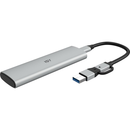 ISY ISE 1000-SV M.2 NVMe SSD Festplattengehäuse SSD, extern, Silber 2876270