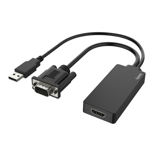 HAMA VGA+USB-Stecker - HDMI-Buchse, Adapter, 0,15 m 2708190