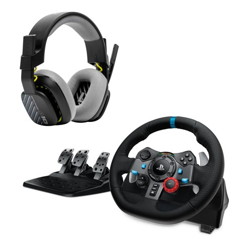 LOGITECH G29 Driving Force Rennlenkrad und Bodenpedale für PS5, PS4, PC, Mac + Astro A10 Gen 1 Gaming Headset 2880794