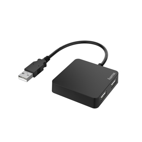 HAMA 4-fach, USB Hub, Schwarz 2709438
