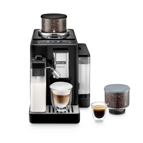 DELONGHI Rivelia EXAM440.55.B - 13 Kaffeespezialitäten, austauschbare Bohnenbehälter, KI-Kaffeeroutine, 4 2916020