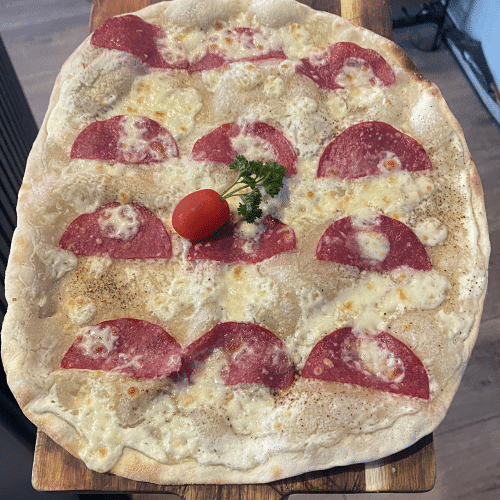 Flammkuchen Salami