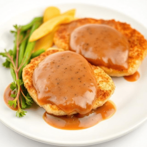 Schnitzel mit hausgemachter Bratensauce