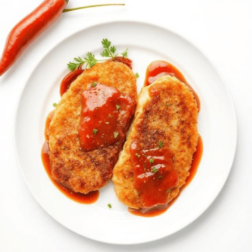 Schnitzel Paprikasauce ungarisch (scharf)