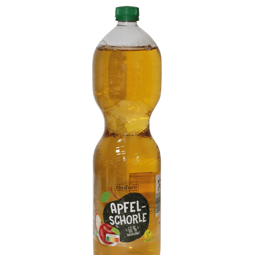 Apfelschorle, halber Liter, (Einweg) inkl. Pfand