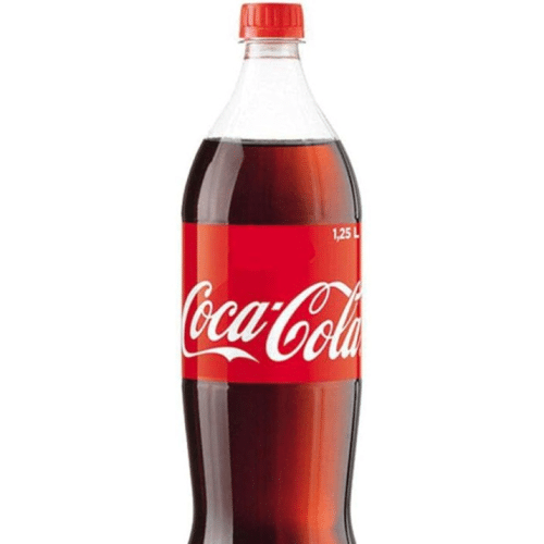 Coca-Cola, große 1.25 l-Flasche (Einweg)