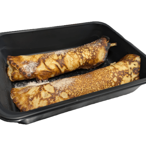 Eierplinse mit Zimt und Zucker