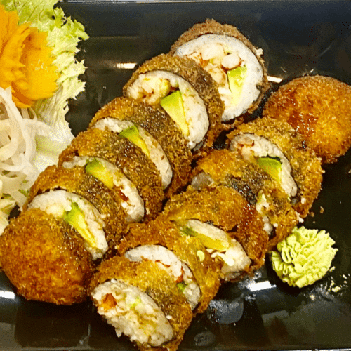 Gebackene Fuji Roll (leicht scharf)