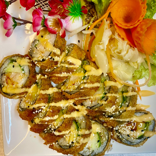 Gebackene Spicy Roll (leicht scharf)