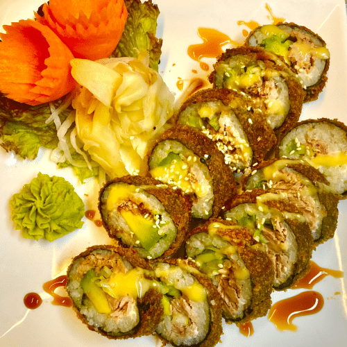Gebackene Tuna Roll (leicht scharf)