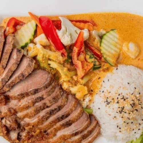 Reis-Spezialität Currygericht (scharf)