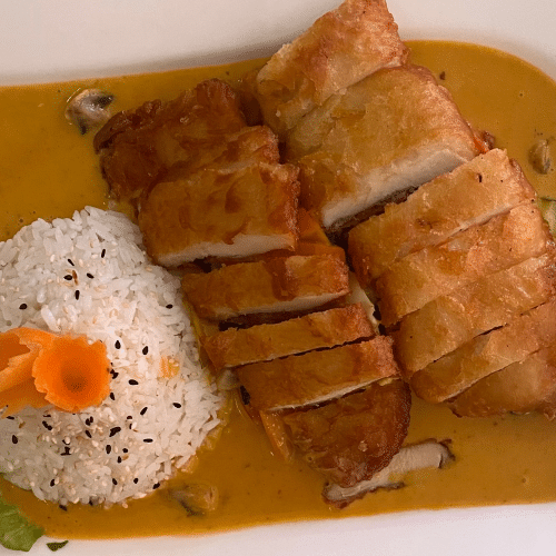 Reis-Spezialität Erdnuss Sauce