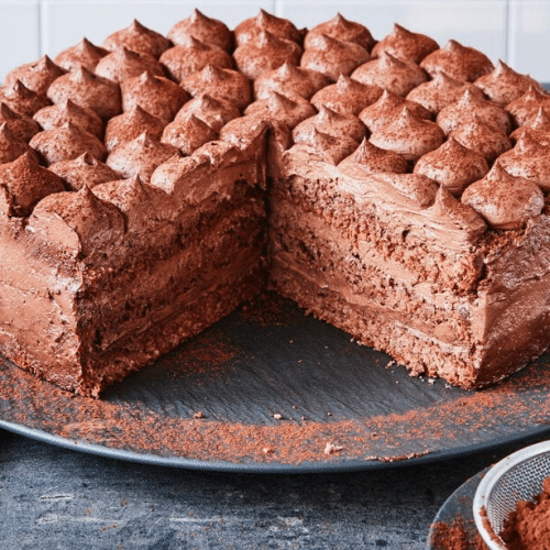 Schoko torte mit schoko sose