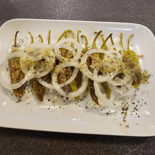 Gegrillte Peperoni